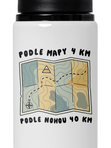 Podle mapy 4 km