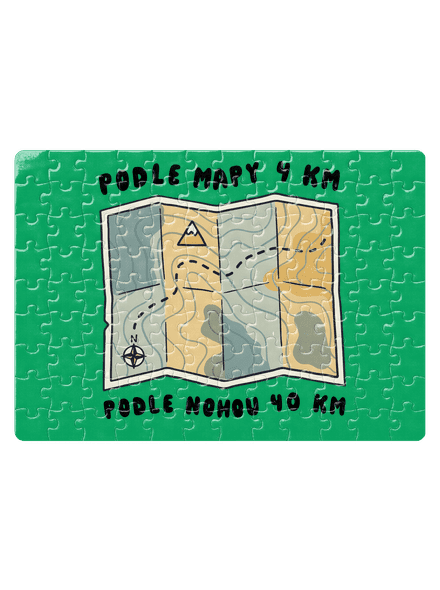 Podle mapy 4 km