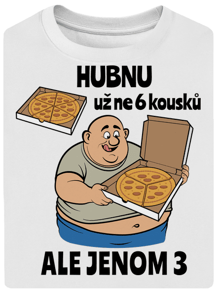 Hubnutí s pizzou