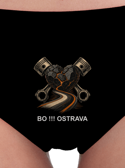 BO Ostrava black heart záda