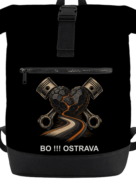 BO Ostrava black heart záda