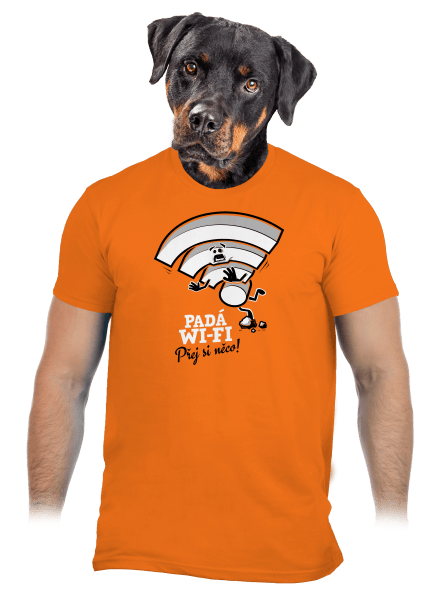 Padá wi-fi pánské tričko Orange