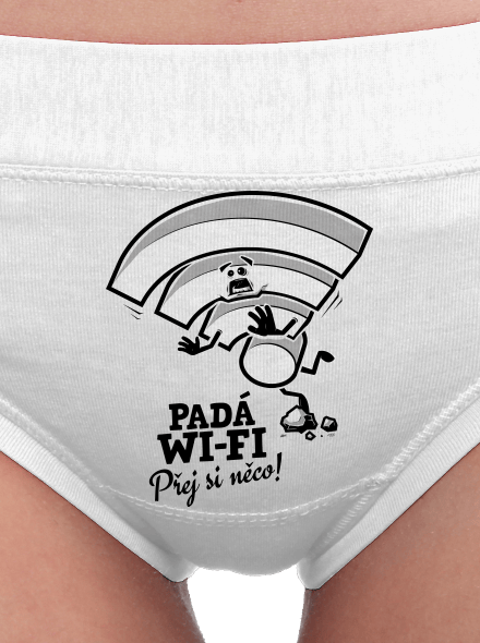 Padá wi-fi dámské kalhotky White