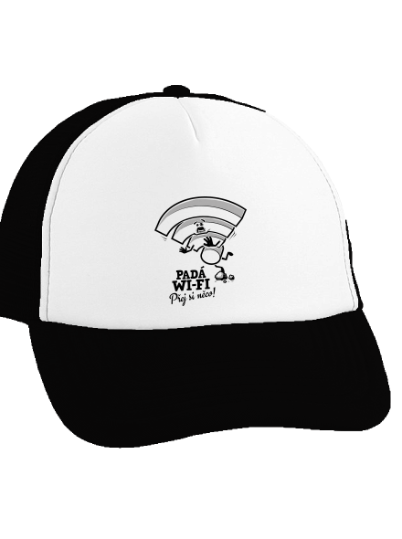 Padá wi-fi kšiltovka Black cap