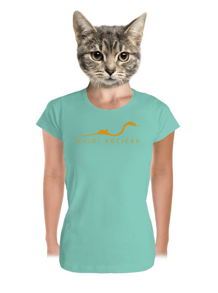 Najdi kočičku dámské tričko premium Mint Mal