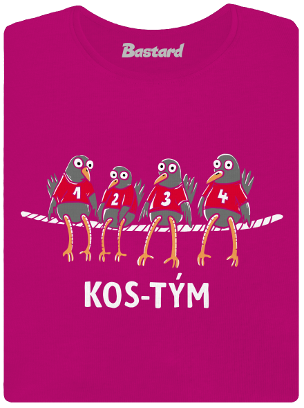 Kos-tým dámské tričko Fuchsia Red