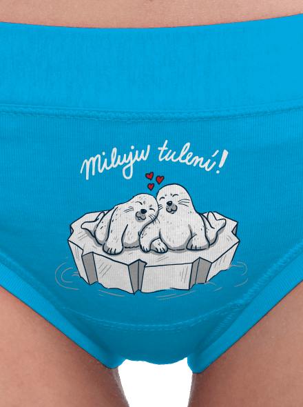 Miluju tulení dámské kalhotky Atoll