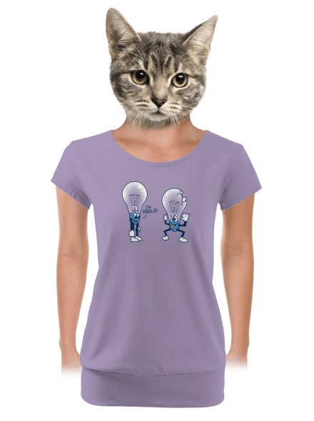 Prdlá dámské tričko s lemem Lavender