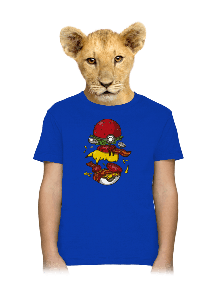 Pokémon burger dětské tričko Royal Blue