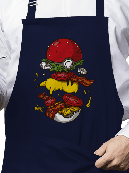 Pokémon burger zástěra Navy