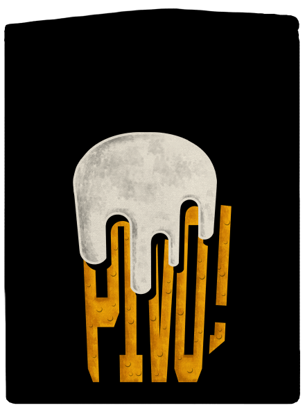 Nápis Pivo