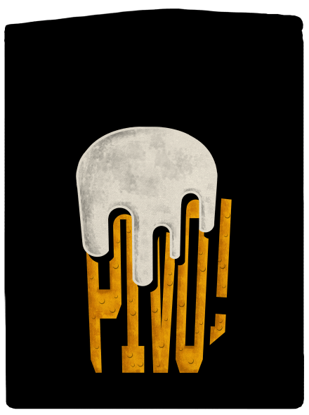 Nápis Pivo