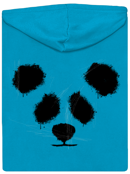 Panda dámská mikina na zip  Blue Atol