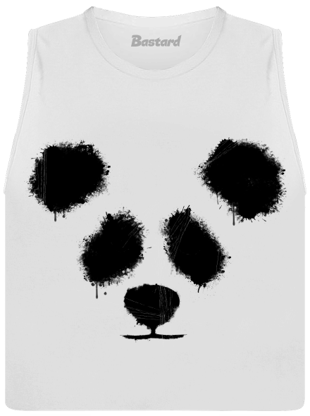 Panda dámské tílko volné  White