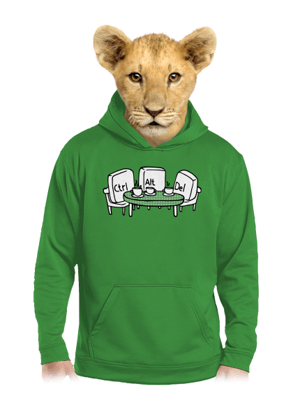 Nerozluční kamarádi dětská mikina klokanka Kelly Green AWD