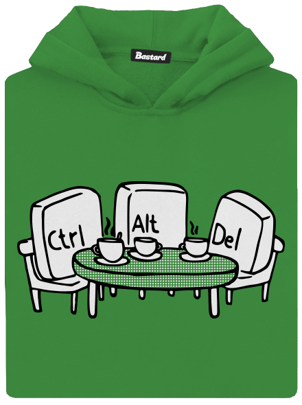 Nerozluční kamarádi dětská mikina klokanka Kelly Green AWD