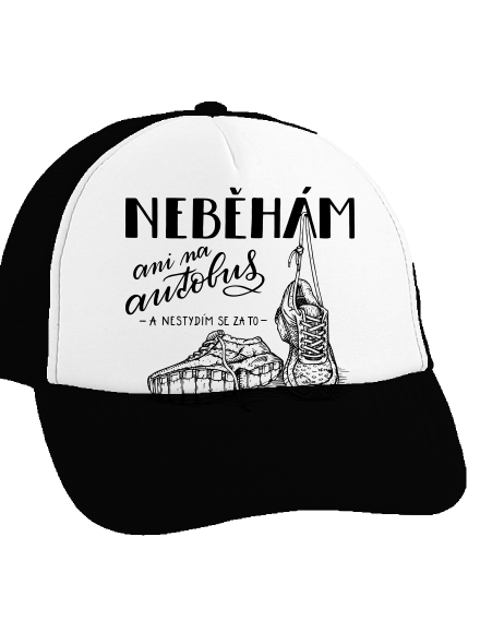 B12: Neběhám kšiltovka  Black cap