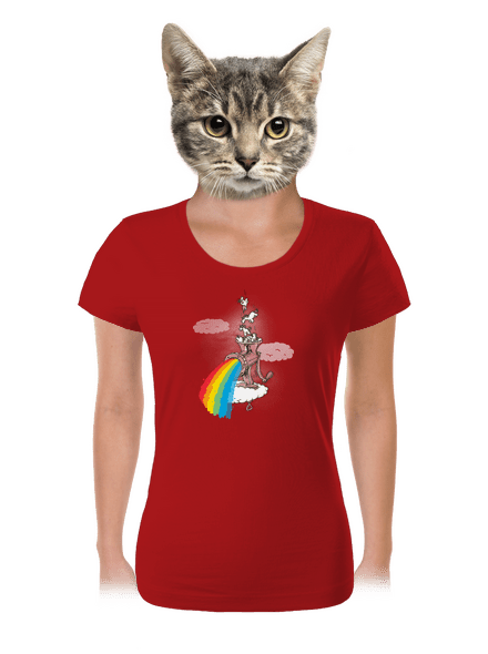 Jak vzniká duha dámské tričko Red Mal