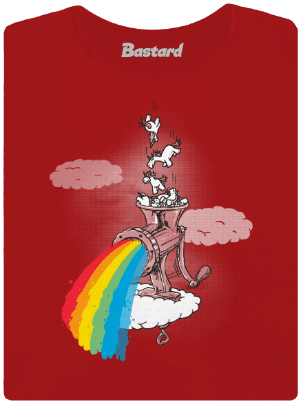 Jak vzniká duha dámské tričko Red Mal