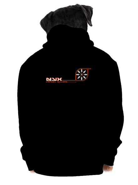 NYX Virtual Sailors pánská mikina na zip Black