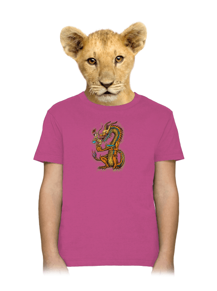 Hungry Dragon dětské tričko Fuchsia