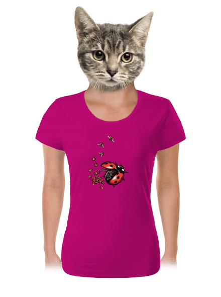 Ladybird Factory dámské tričko Fuchsia Red