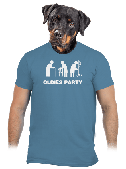 Oldies party pánské tričko Stone Blue