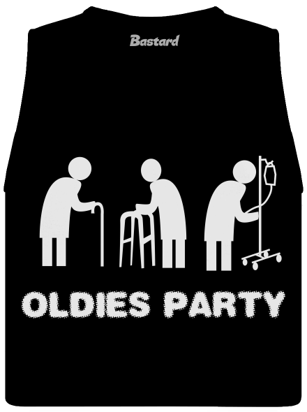 Oldies party dámské tílko volné Black