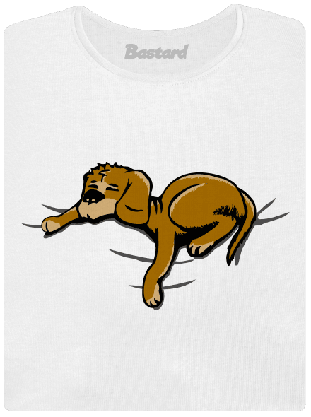 Spící pes dámské tričko premium White