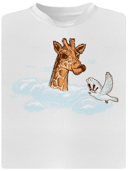 Žirafa v oblacích