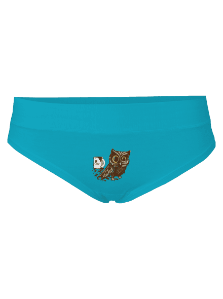 Sova na kofeinu dámské kalhotky Turquoise