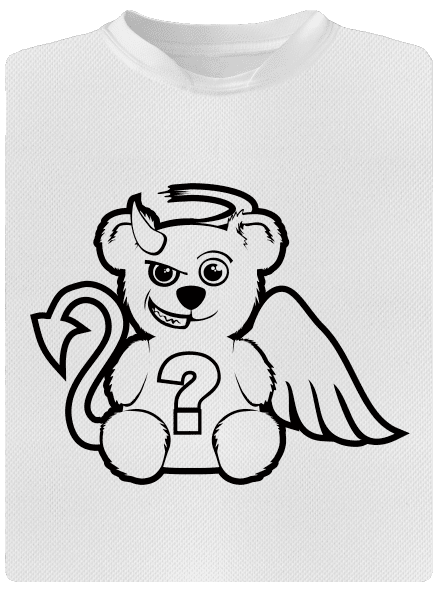 Omalovánka: Anděl vs. ďábel