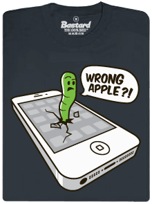 Wrong Apple šedé pánské tričko