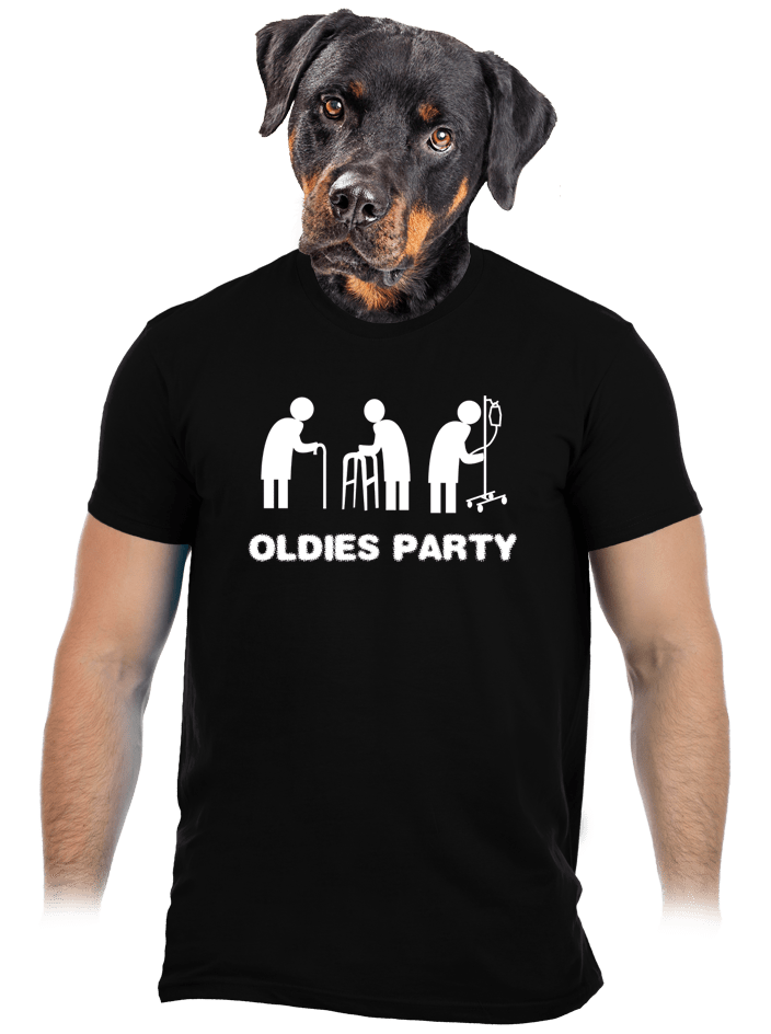 Oldies party černé pánské tričko