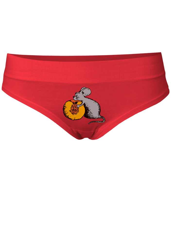 Broskvička - červené kalhotky