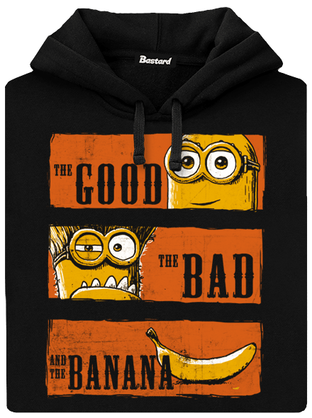 Hodný zlý a banán pánská mikina