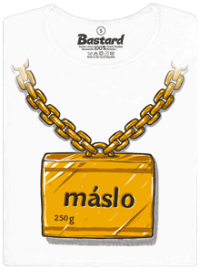 Máslo bílé dámské tričko