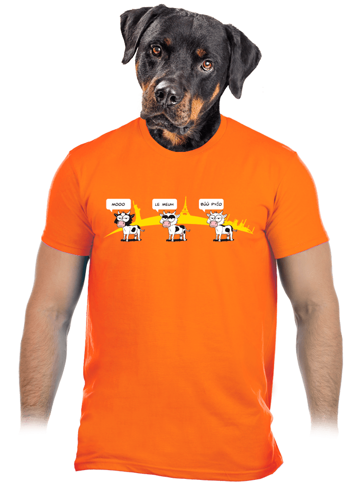 Ostravačka oranžové pánské tričko
