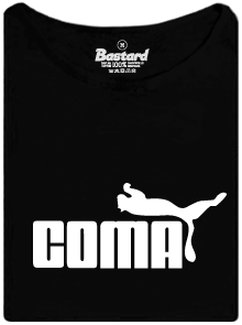 Bastard Coma černé dámské tričko lodičkové