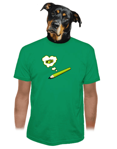 Tužka zelené pánské tričko