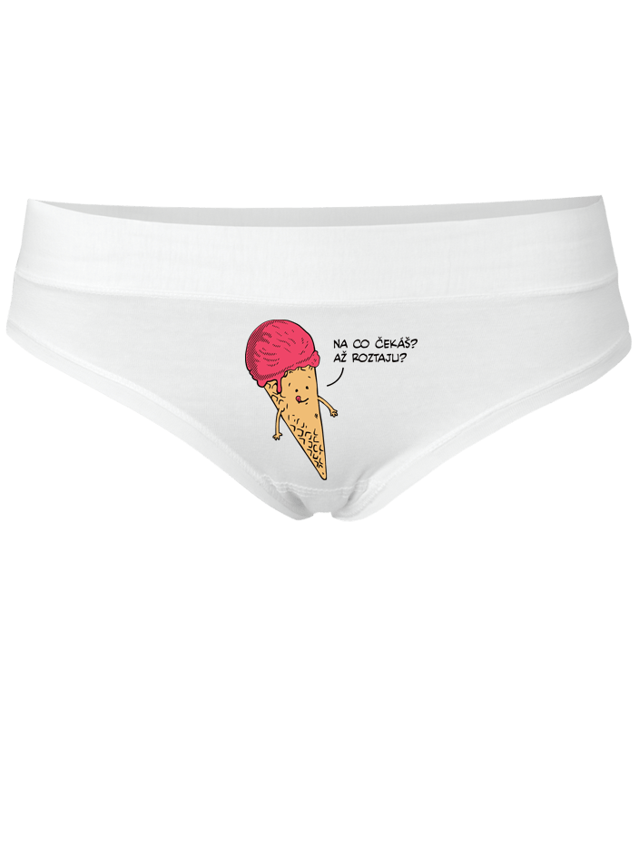 Zmrzlina - bílé kalhotky