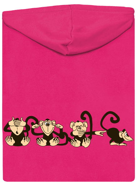 Opice dámská mikina – záda