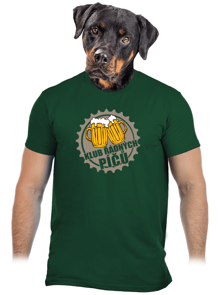 Klub řádných píčů zelené pánské tričko