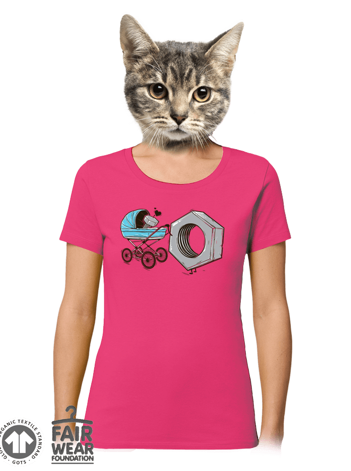 Správná matka růžové dámské BIO tričko