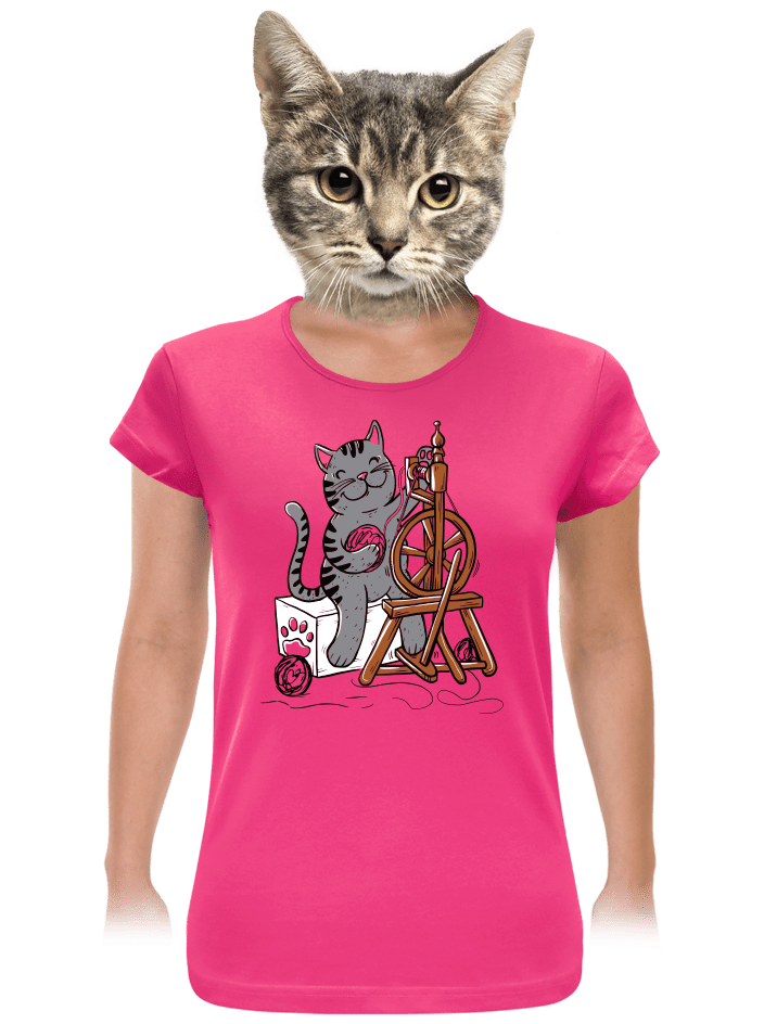 Kočka přede dámské tričko