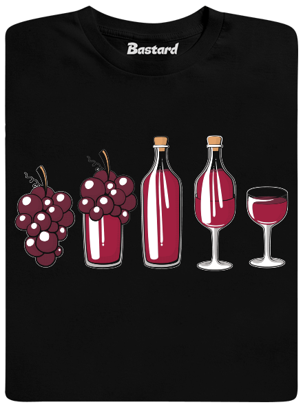 Evoluce červeného vína pánské tričko