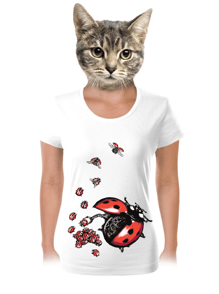Ladybird factory bílé dámské tričko