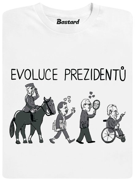 Evoluce prezidentů pánské tričko