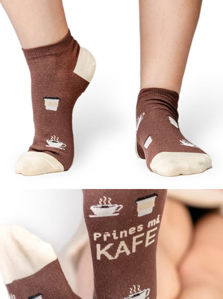 Přines kafe kotníkové ponožky