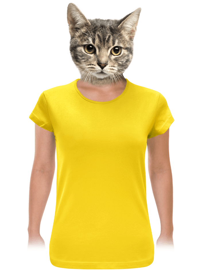 Dámské tričko upnutější žluté